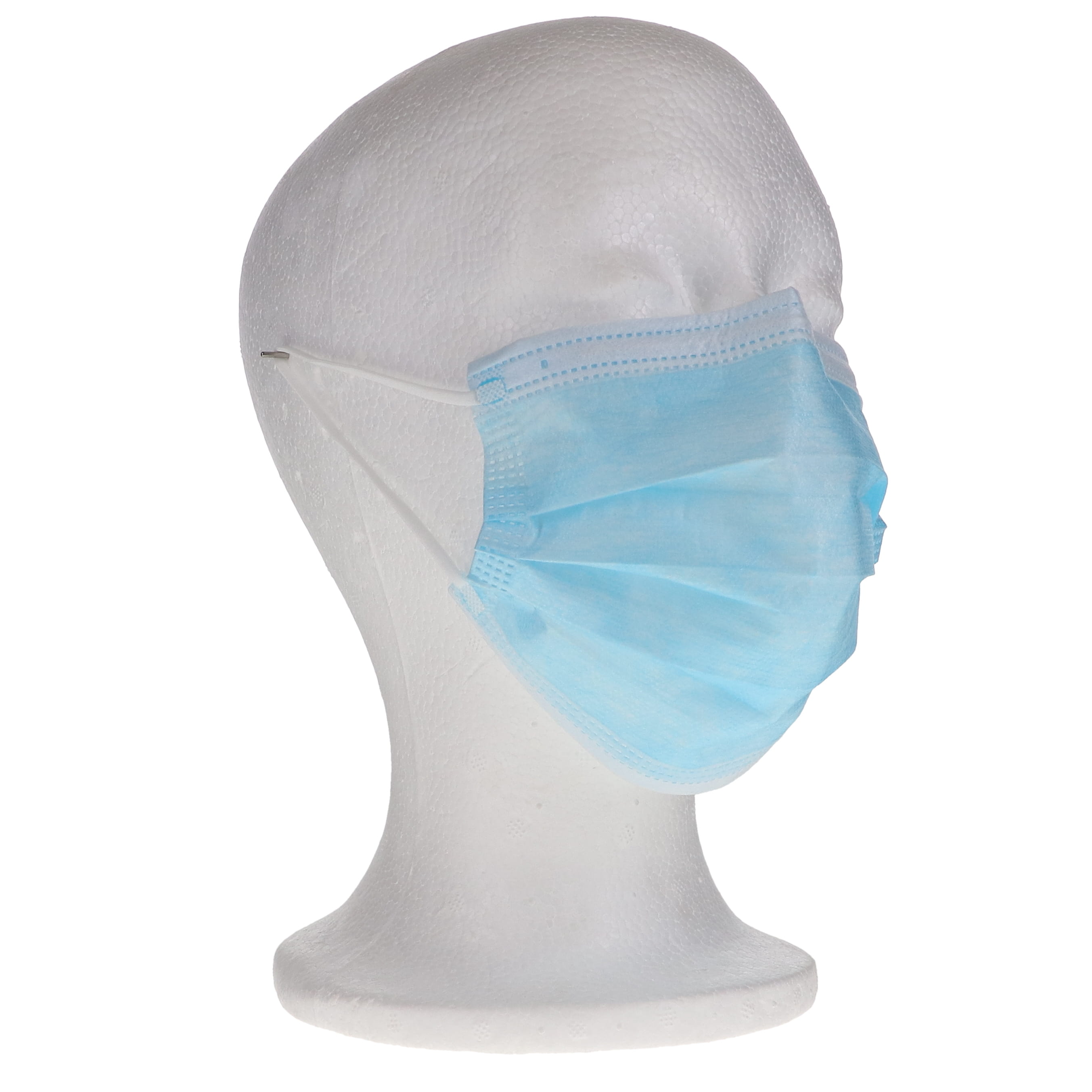 House Brand Dentistry 109111 3-Ply Earloop Face Masks ASTM Level 1 PFE 95% Blue 50/Bx