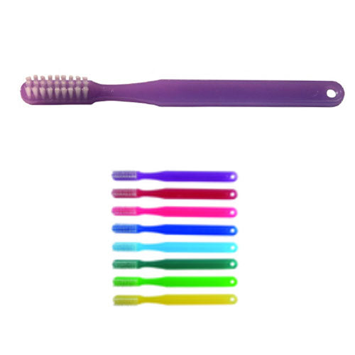 OraBrite 10926B Oraline Child Toothbrushes Rainbow 27 Tuft Soft Bristles 72/Pk