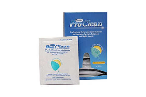 Premier Dental 9011103 Pro Clean Tarter & Stain Remover Fresh Mint Scent 25/Bx