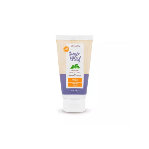 Oxyfresh - Super Relief Fluoride Dental Gel 1 oz Exp Aug 2024