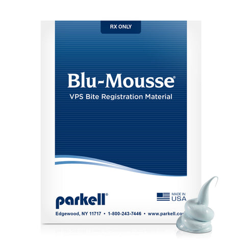 Parkell S440S Blu-Mousse 60 VPS Bite Registration Material Split Cartridge 2/Pk