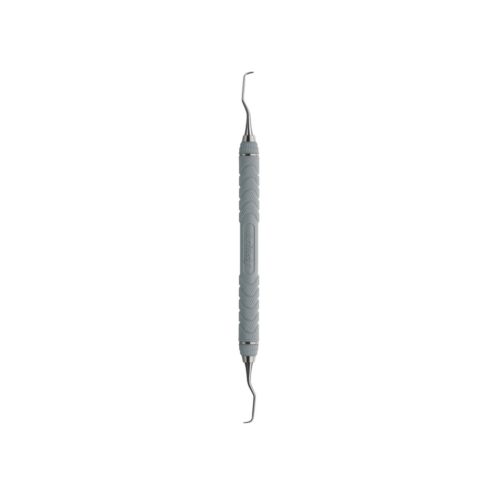 Hu-Friedy SRP1/2RC8E2 Double End #1/2 After 5 Rigid Dental Curette With EverEdge 2.0 Handle Grey