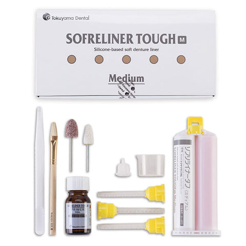 Tokuyama 23353 Sofreliner Tough M Medium Denture Liner Dental Kit 23351