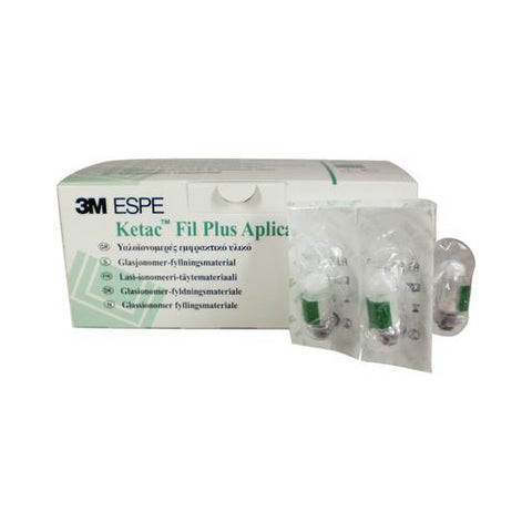 3M ESPE 55040 Ketac Fil Plus Applicap Glass Ionomer Restorative Capsules A3 50/Pk EXP May 2024