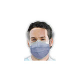 Crosstex GCIPWT Isofluid ASTM Level 1 Face Masks With Shield Anti Fog Turquoise 25/Bx