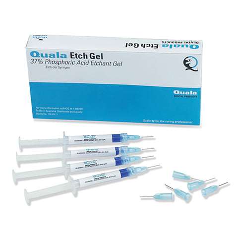 Quala Q400122ML Economy Etch Gel Kit Syringes with 50 Disposable Tips 12/Pk 2.0 mL