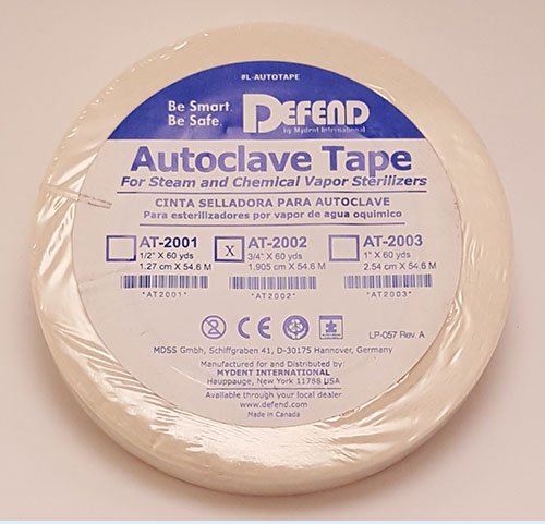 Mydent AT2002 Defend Autoclave Sterilization Indicator Tape 3/4" 60 Yards
