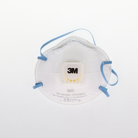 3M 8822 Cool Flow Valved Disposable Respirator Masks FFP2 EN 149:2001 10/Pk