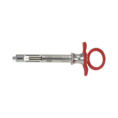 Miltex Integra 76-42 GripRite Metric Aspirating Syringe Cook-Waite Petite Red