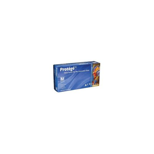 Supermax 93998 Aurelia Protege Blue Nitrile Gloves Large Sky Blue 100/Bx