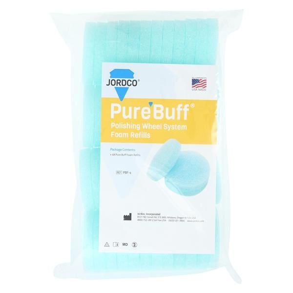 Jordco PBF Pure Buff Foam Wheels Dental Polishing Wheel System 48/Pk