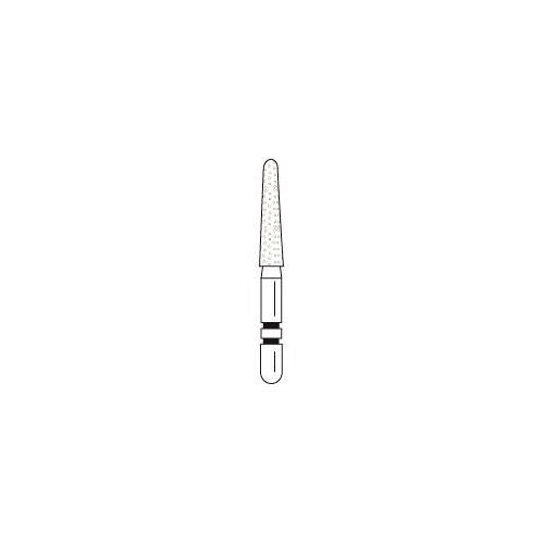 Premier Dental 2015905 Two Striper ShortCut Friction Grip FG #770.8CS Coarse Short Shank Round End Diamond Burs 5/Pk
