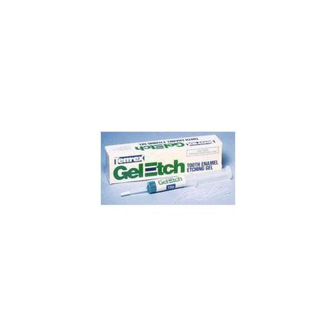 Temrex 6500 Gel-Etch Dental Etching Gel Syringe 35% Phosphoric Acid 12g 20 Tips