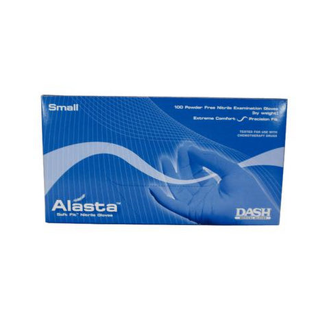 Dash Medical ALS200S Alasta Nitrile Gloves Powder Free Dark Blue Small 200/Box