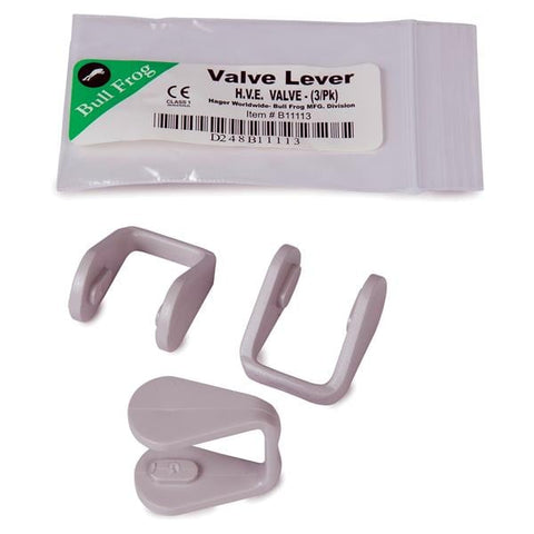 Hager B11113 Replacement Valve Levers for HVE Dental Tips Grey 3/Pk