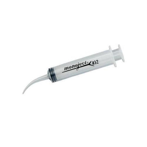 Kendall Healthcare 8881412012 Monoject #412 Irrigation Syringes 12 CC Curved Tip 50/Bx
