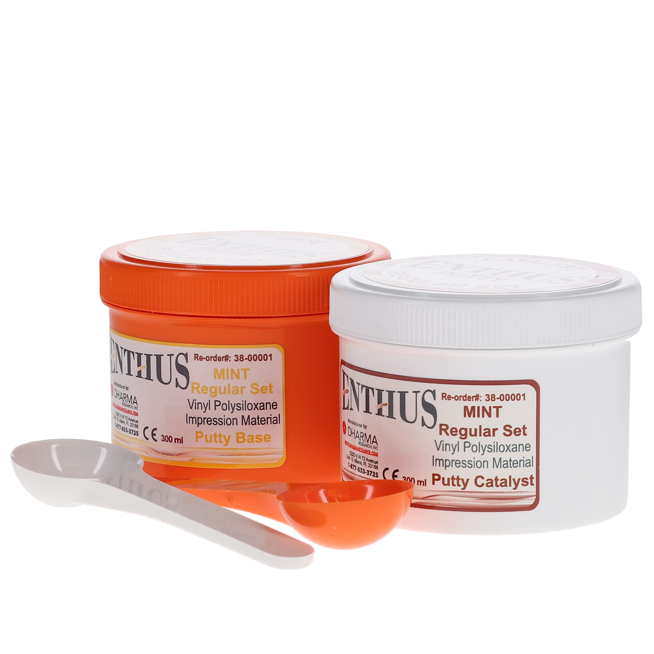 House Brand Dentistry 210141 VPS Putty Impression Material Regular Set Base & Catalyst