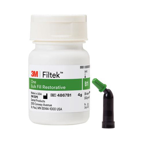 3M ESPE 4867B1 Filtek One Bulk Fill Posterior Restorative Capsules B1 0.2 Gm 20/Pk