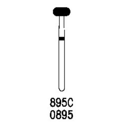 Shofu Dental 0895-1 Friction Grip FG #895 Robot Points Wheel Diamond Bur 1/Pk