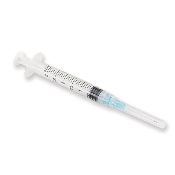 Plasdent INT-MPT0323 Pre-Tipped Irrigator Syringes 3cc 23 Gauge Monoject 100/Pk