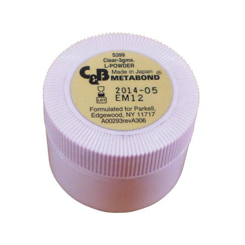 Parkell S399 C&B Metabond Adhesive Luting Cement Powder Clear 3 Gm Jar