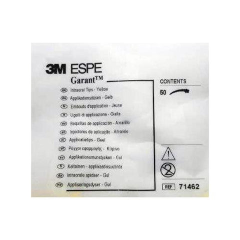 3M ESPE 71462 Garant VPS Impression Material Intraoral Tips Yellow 50/Pk