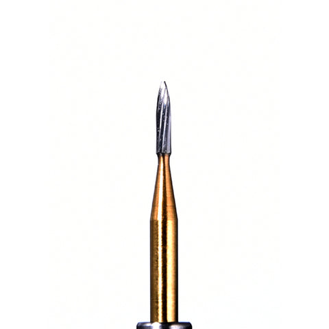 Mydent FG-7901 Defend FG Friction Grip #7901 Needle Shaped 12 Blade Trimming & Finishing Carbide Burs 10/Pk