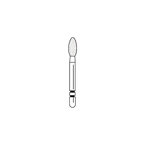 Abrasive Technology Two Striper FG Friction Grip #285.5 Football Coarse Grit Diamond Burs 5/Pk