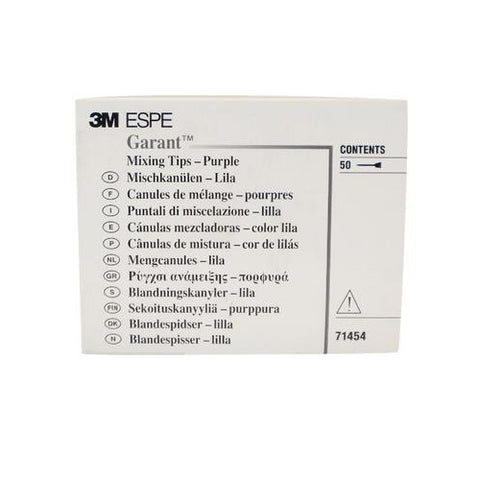 3M ESPE 71454 Garant Polyether Purple Dental Mixing Tips 50/pk