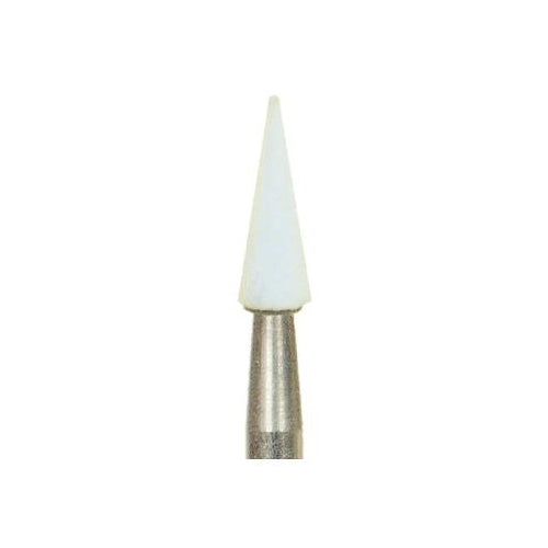 Shofu Dental 0201 Dura-White Aluminum Oxide Stones HP Handpiece CN1 Pointed Cone 12/Bx