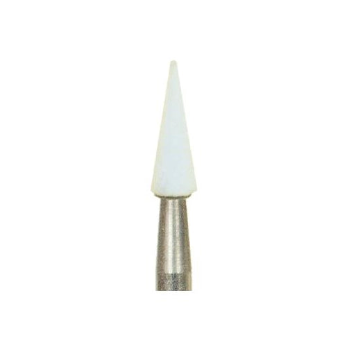 Shofu Dental 0201 Dura-White Aluminum Oxide Stones HP Handpiece CN1 Pointed Cone 12/Bx