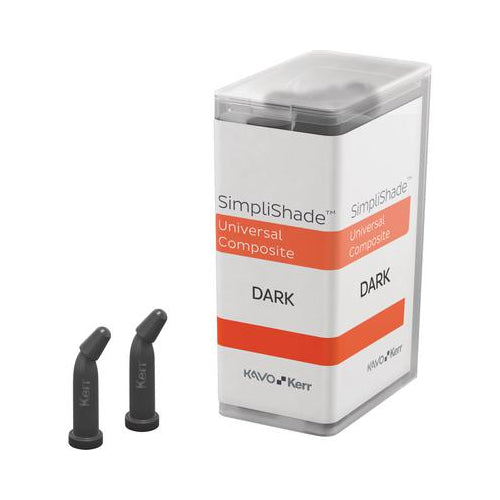 Kerr Dental 37008 SimpliShade Universal Composite Unidose Dark 10/Pk 0.25 Gm