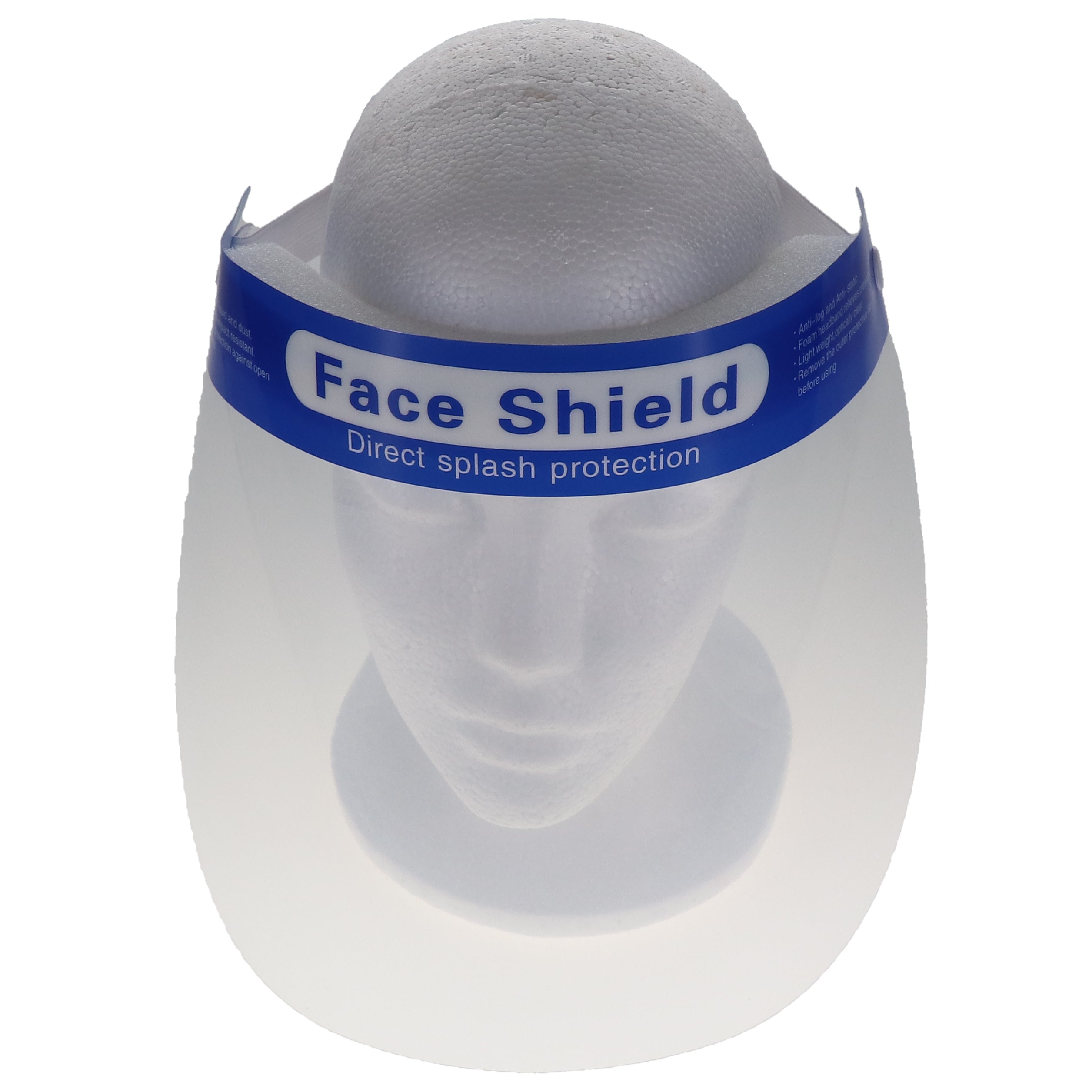 House Brand Dentistry 101215  Face Shields Blue Form Anti-fog 32cm x 22cm