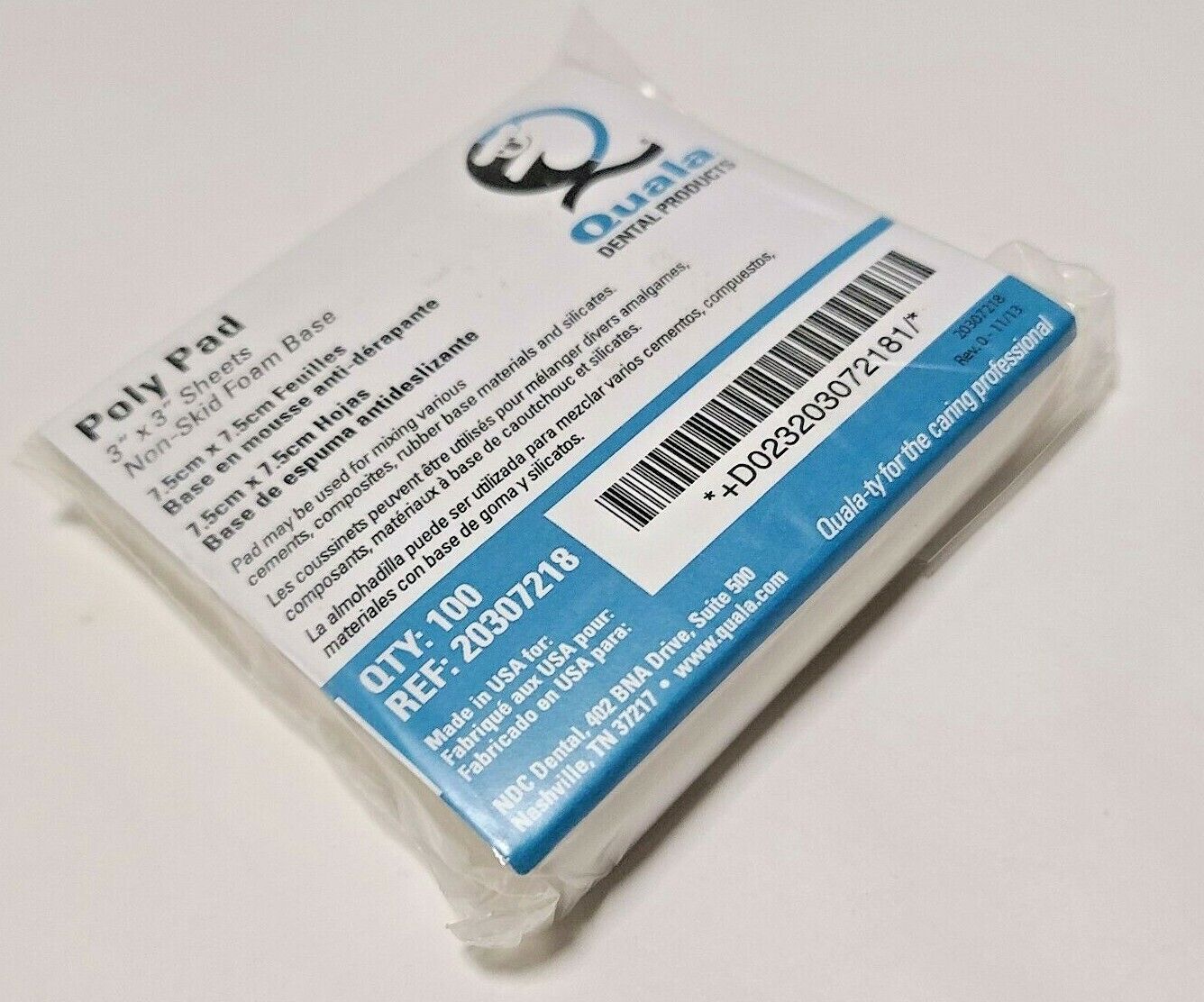 Quala 20307218 Dental Materials Mixing Pads 3