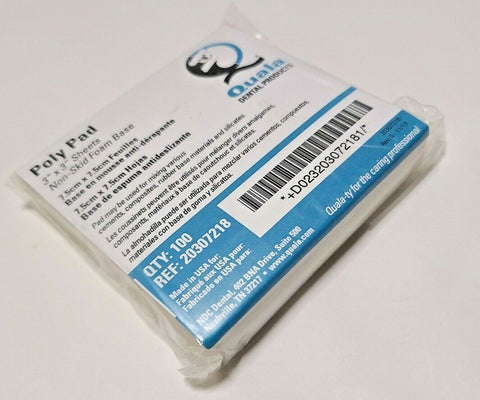 Quala 20307218 Dental Materials Mixing Pads 3" x 3" Poly 6/Pk