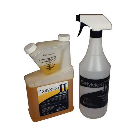 Cetylite 0152 Cetylcide II Concentrate Disinfectant Kit Lemon 32 Oz Bottle