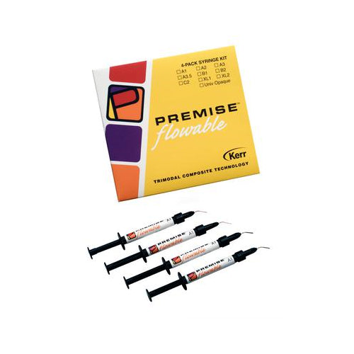 Kerr Dental 33372 Premise Flowable Composite Syringes Kit 1.7 Gm 4/Pk A1 EXP Jun 2024