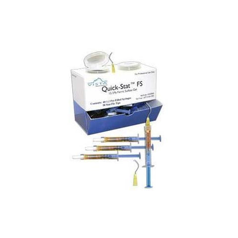 Vista Dental 503555 Quick Stat FS 15.5% Ferric Sulfate Hemostatic Gel Syringe 30 mL 1/Pk