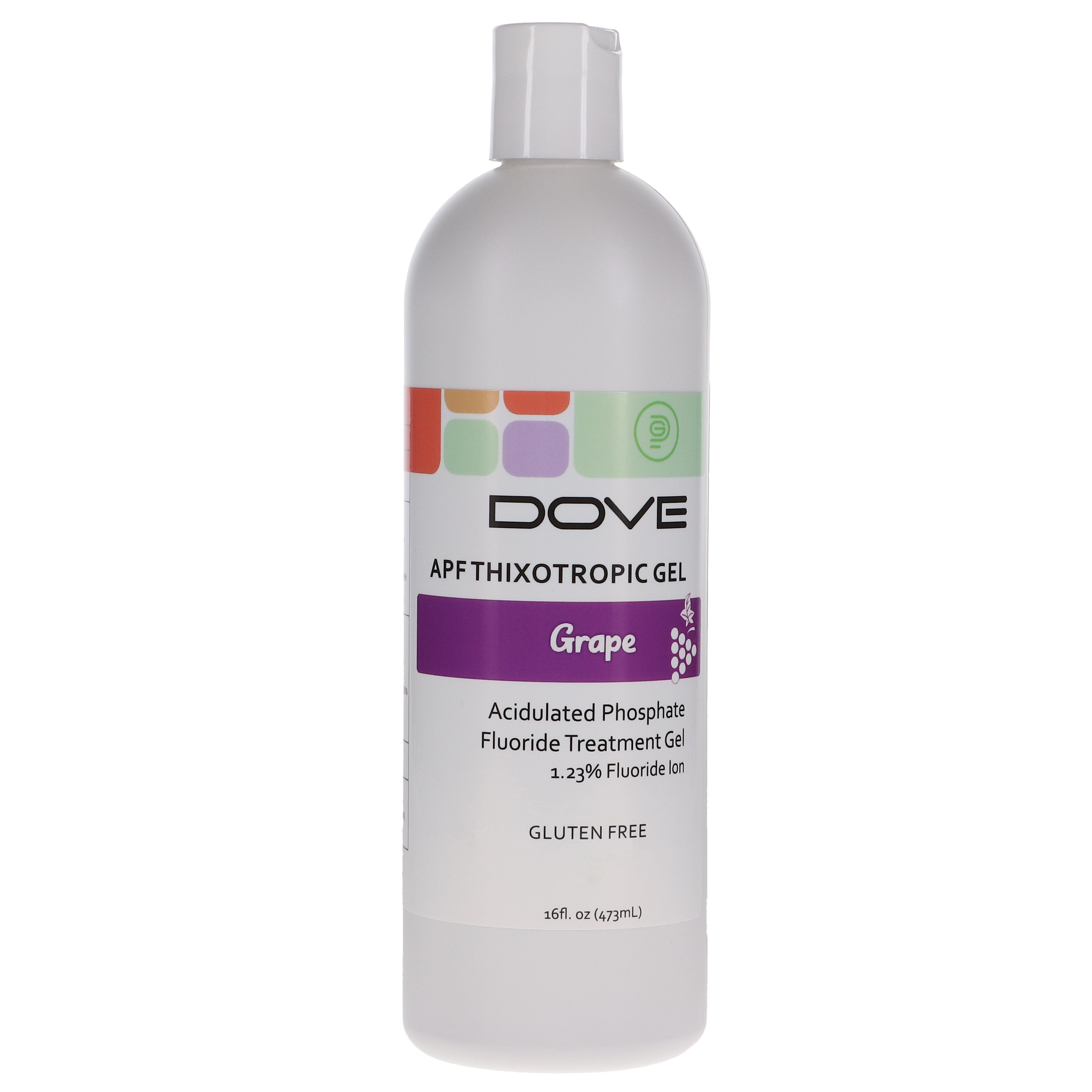 House Brand Dentistry 102041 Fluoride Dental Gel 60 Second Grape 16 Oz