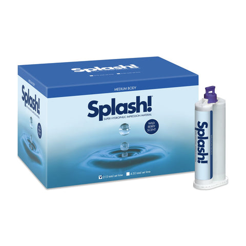 Denmat SPD1593 Splash! Cartridge Half-Time Set Medium Body Cartridges 20/Pk EXP Sep 2024