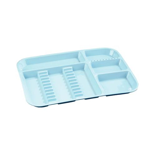 Plasdent 300BD-2 Divided Set-Up Tray Size B Ritter Blue 13 1/2