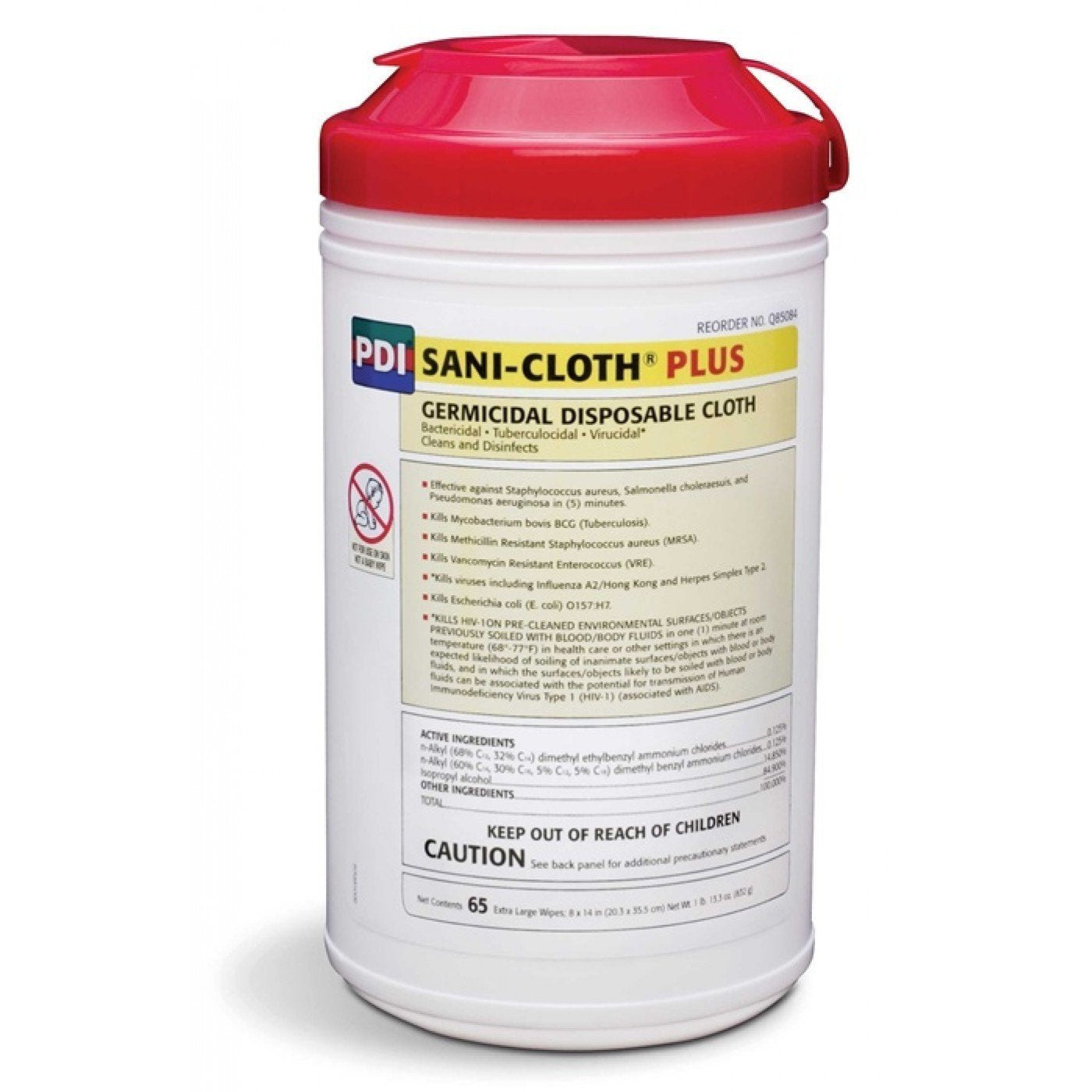 PDI Professional Disposables Q85084 Sani-Cloth Plus X-Large Wipes 7.5