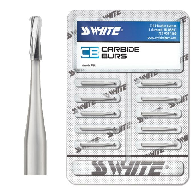 SS White 15052 Friction Grip FG #245 Amalgam Preparation Carbide Burs 10/Pk