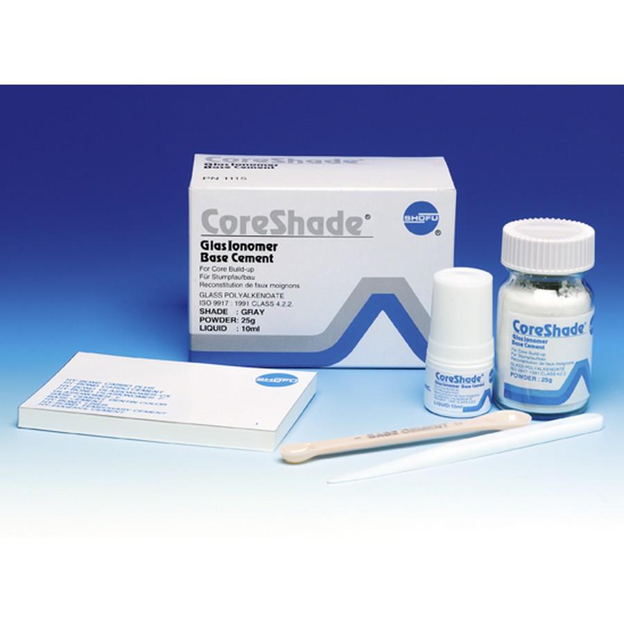 Shofu Dental 1115 CoreShade Core Buildup Powder & Liquid Gray Professional Kit