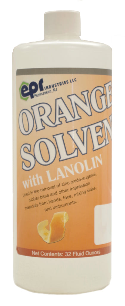 House Brand CE120 Orange Dental Solvent with Lanolin Quart Bottle 32 Oz