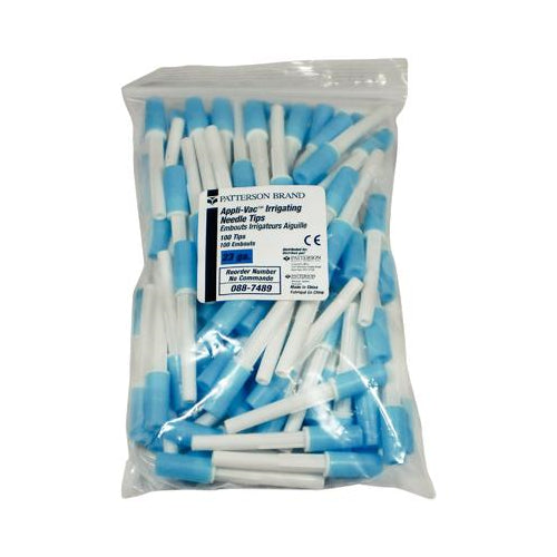 Vista Dental 315523 Appli-Vac Irrigating Tips 23 Gauge Blue Luer Style 100/Bx