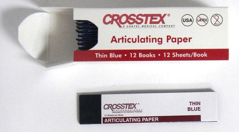 Crosstex TPT Articulating Paper Thin Blue .0028" 71 Microns 144/Sheets