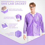 ValuMax 3630PPXL Extra-Safe SMS Hip Length Jackets Purple XL 10/Pk