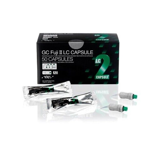 GC 000138 Fuji II LC Glass Ionomer Restorative Capsules A1 50/Pk