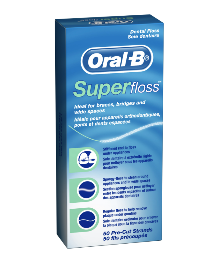 Proctor & Gamble 84855870 Oral-B SuperFloss Dental Floss Office Pack Mint 50/Box 24/Case